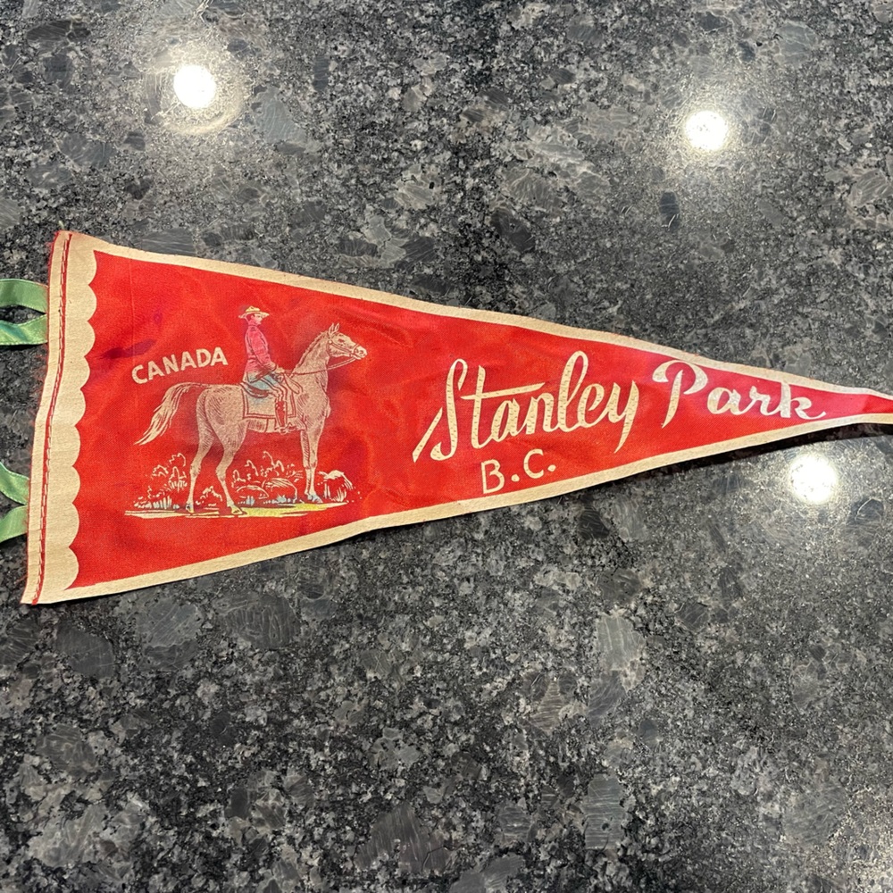 Vintage Pennant - Stanley Park, British Columbia, Canada